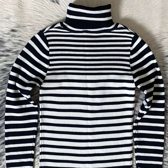SANDRO “SKY STRIPED” TURTLENECK SZ 1 (XS/S) - Picture 8 of 10